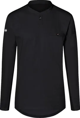 Image de Chemise de travail pour homme KARLOWSKY PERFORMANCE, manches longues, coupe ajustée, noir, XS