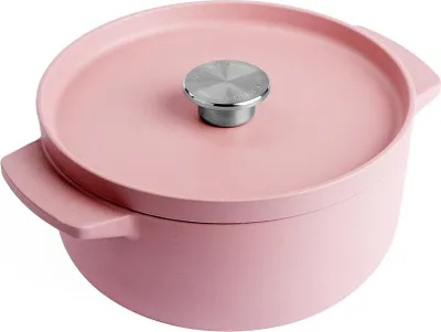 Produktbild von KitchenAid CC007430-001, 3,3 l, Pink, Eisenguss, Keramik, Elektro, Gas, Halogen, Induktion, Versiegelte Platte, Pink, Eisenguss