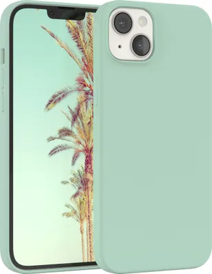 Produktbild von EAZY CASE Silikonhülle für Apple iPhone 14 Plus Silikon Backcover Schutz in Grün