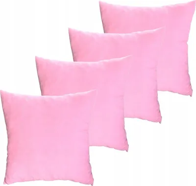 Produktbild von Dekokissen, Sofakissen, 50x50 cm, Rosa, 4er Set Deko Sofakissen, Rückenkissen