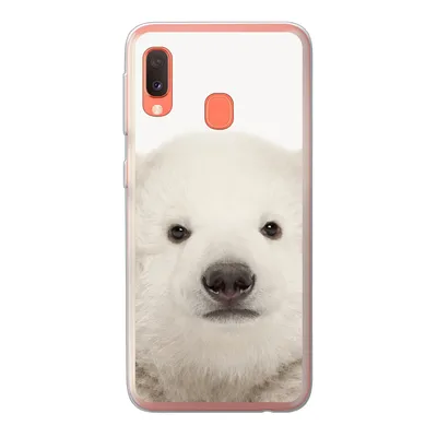 Produktbild von MuchoWow® Handyhülle Schutzhülle Hülle für Samsung Galaxy A20e Eisbär - Tiere - Weiß - Kinder - Jungen - Mädchen Silikon Softcase Handy Hülle - Abdeckung