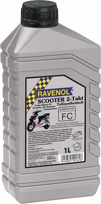 Produktbild von Ravenol Scooter Roller 2 Takt Motorenöl teilsynthetisch hochwertig 1L