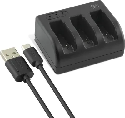 Zdjęcie produktu dla Ładowarka GoPro KSIX Hero 5 USB-C czarna