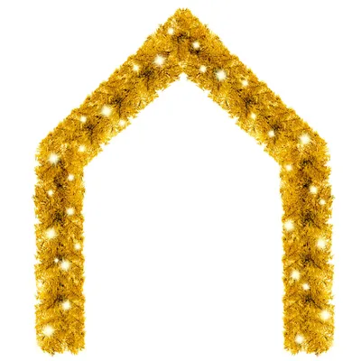 Produktbild von vidaXL Weihnachtsgirlande mit LED 5 m Golden