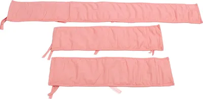 Obrázok produktu pre 3ks bavlnené detské posteľné zábradlie Mäkký nárazník Deti proti kolízii Zábradlie Čistá farba Split Bed Surround pre domáce a cestovné melónová červená