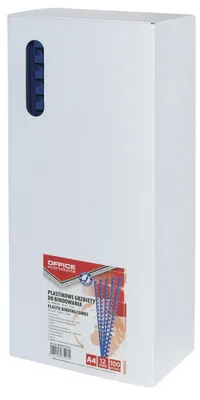 Obrázek produktu pro KANCELÁŘSKÉ POTŘEBY 20241215-01 Plastové vazby do sešitů, 100 kusů, formát DIN A4, tloušťka 12 mm (pro 95 stran)