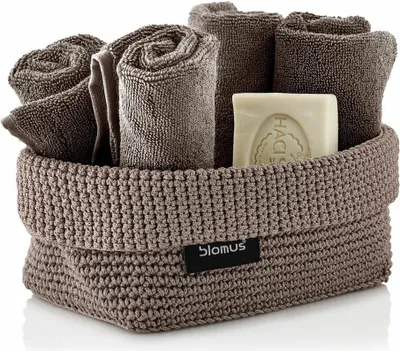 Produktbild von BLOMUS Häkelkorb TELA Brotkorb Utensilienbox Korb L taupe 68887