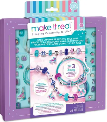 Obrázok produktu pre Súprava náramkov Make It Real Diy Halo Charms "True Blue"
