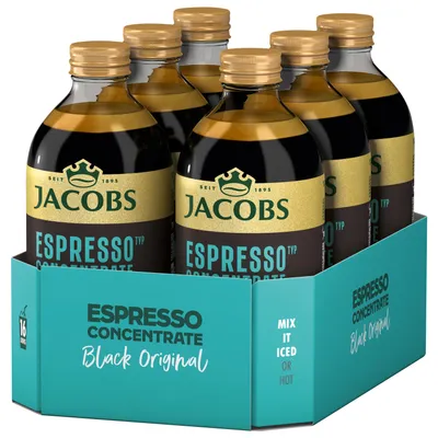Produktbild von JACOBS Espresso Black Concentrate 6 x 485 ml Kaffeekonzentrat
