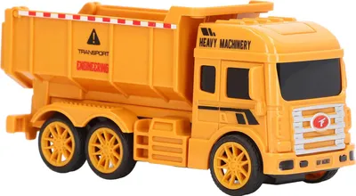 Produktbild von Baufahrzeug-Spielzeug für Kinder, echte Form, Schiebesimulation, Kunststofftechnik, Trägheitsspielzeugauto, Geburtstagsgeschenk, Muldenkipper