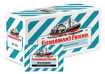 Produktbild von Fisherman's Friend - Spearmint Ohne Zucker - 24x25gr