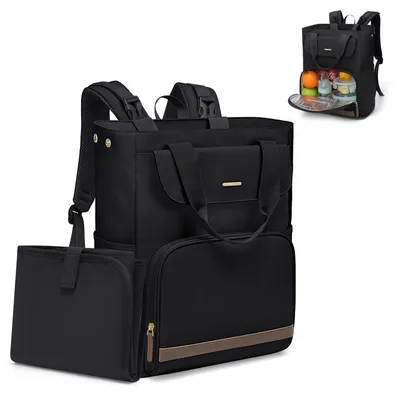 Produktbild von Wickelrucksack 25L - Mit Tragbarem Wickelkissen und Kinderwagenriemen