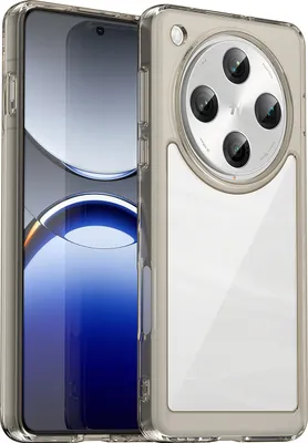 Image de Etui pour OPPO Find X8 Pro transparent, antichoc Etui de protection en silicone TPU gris titane