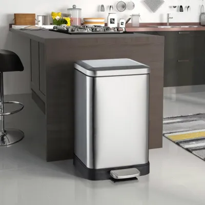 Immagine prodotto di Pattumiera a pedale 30 litri per rifiuti di cucina design acciaio Kleen