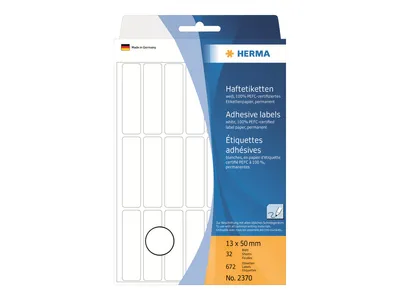 Immagine prodotto di HERMA etichette multiuso bianche 13x50 mm carta opaca 672 pz.