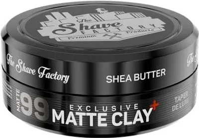 Zdjęcie produktu dla The Shave Factory - Exclusive Matte Clay Taper De Luxe 99 - Matowa glinka do włosów 150ml
