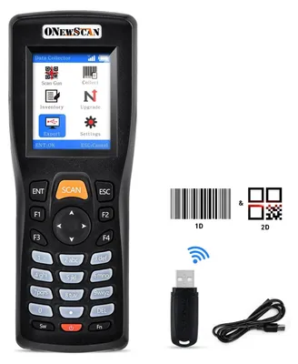 Barcodescanner 2D, tragbar, Handheld, mit 2,2-Zoll-TFT-Farbdisplay