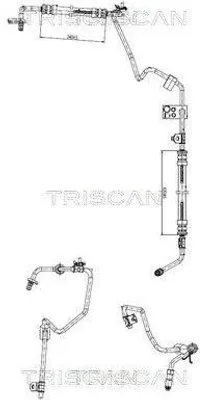 Produktbild von TRISCAN 8516 28001 Servoleitung für CITROËN Berlingo / Berlingo First (MF, GJK, GFK) von Hydraulikpumpe nach Lenkgetriebe