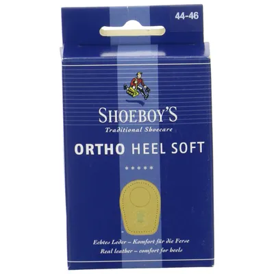 Produktbild von Ortho Heel Soft Shoeboys Fersensporn Leder Fersenkissen Einlagen Fersen Polster Gr. 38-40