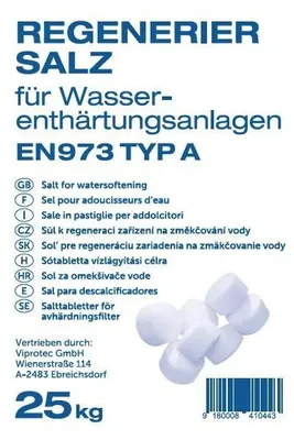 Produktbild von viprotec Regeneriersalz für Wasserenthärtungsanlagen, 25kg, 1 Stk.