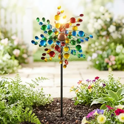 Produktbild von Beeindruckendes Windrad kunterbunt mit LED