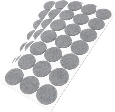Produktbild von 63 selbstklebende Filzgleiter in Grau, Ø 30 mm, rund