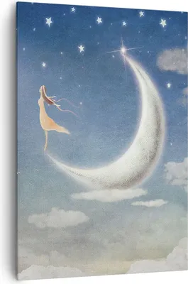 Produktbild von Bild auf Leinwand - Leinwandbild - Einteilig - himmel stern - 70x100cm - Wand Bild - Wanddeko - Wandbilder - Leinwanddruck - Kunstdruck - Wanddekoration - Leinwand bilder - Wandbild - PA70x100-3778