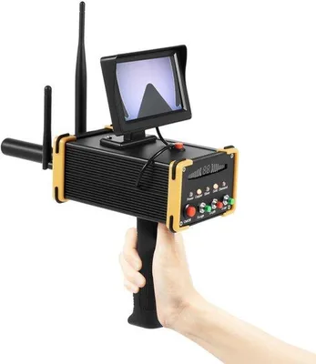 Obrázok produktu pre Detektor kovov – Čierna farba – LCD displej – Nabíjateľná batéria – Citlivá sonda na detekciu zlata a striebra