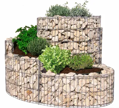 Belissa Kräuterspirale Kräuterschnecke 110 Höhe: Steinkorb bellissa 110x90cm Bellissa 110x90cm Gabione Hochbeet 95605 162923 4042897956059