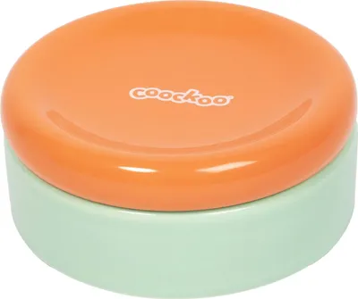 Produktbild von Coockoo Katzen Futternapf Funky Feeding grün/orange