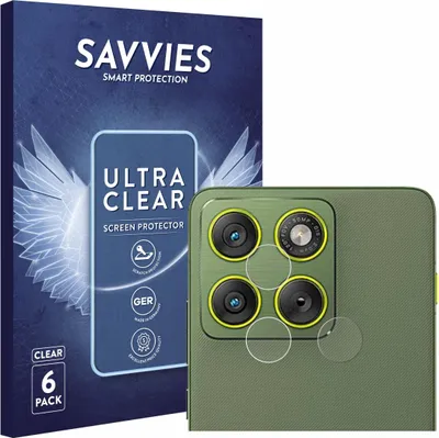 Produktbild von 6x Für Motorola Edge 70 (NUR Kameraschutz) Schutzfolie Savvies Displayschutz Display Schutz Folie Klar Transparent