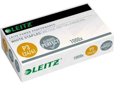 Produktbild von Leitz Heftklammer P3 55540000 24/6 verzinkt 1.000 St./Pack.