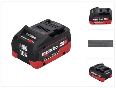 Immagine prodotto di Metabo LiHD Batteria 18V - 10,0 Ah Li-Ion ( 625549000 ) - CAS system