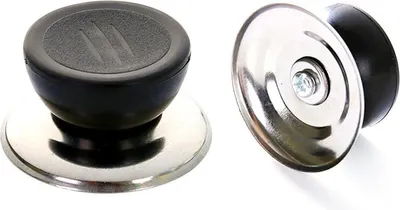 Obrázek produktu pro 5 kusů - univerzální poklice na hrnce, knoflíková rukojeť, náhradní nádobí na pánve, hrnce, rukojeť, knoflíková poklice, nerezová základna, kulatý plastový přidržovací knoflík, šroubovací rukojeť