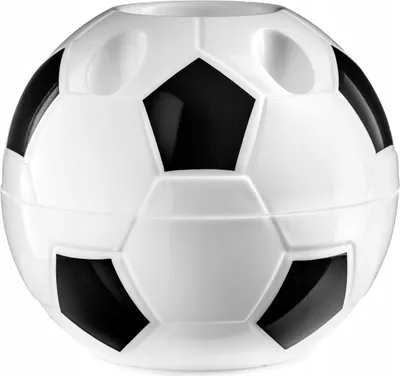 A product shot of a soccer ball-shaped holder.