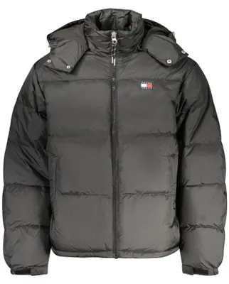 Produktbild von Schwarze Herrenjacke mit Kapuze - Wasserabweisend & Stilvoll