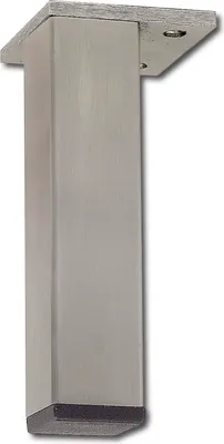 Produktbild von Dekorfuß Fix Fuß  30x30 mm Möbelfuß Möbelbeschlag L 160 mm Edelstahl gebürstet