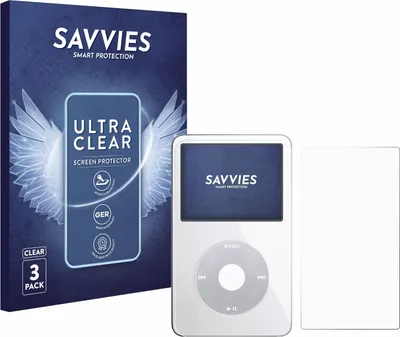 Produktbild von 6x Für Apple iPod Classic Video (Display+Rückseite) Schutzfolie Savvies Displayschutz Display Schutz Folie Klar Transparent