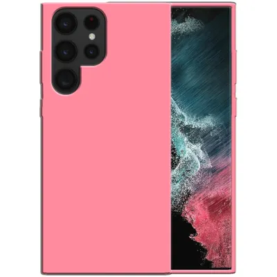 Immagine prodotto di Smartphonica Custodia in silicone per Samsung Galaxy S22 Ultra con interno morbido - Rosa
