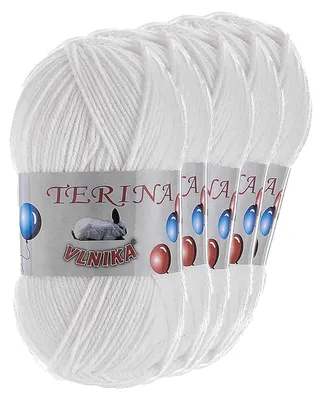 5 x 100g Terina Strickgarn Häkelgarn Wolle Acrylwolle pflegeleicht Farbwahl