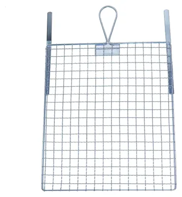 Produktbild von Abstreifgitter Rollsieb aus verzinktem Metall mit Biegestreifen 26 x 30 cm