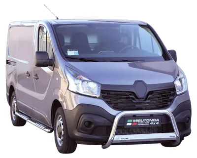 Image de Marchepieds Latéraux pour Renault Trafic 2014-2019 L1 Acier Inoxydable Argent