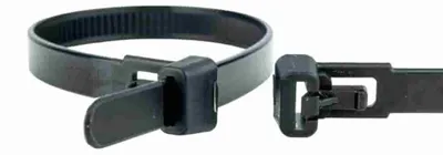 Obrázok produktu pre 100 odnímateľných káblových pások 200 x 7,6 mm čierna