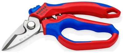 Imagen del producto de Tijeras de electricista KNIPEX 95 05 20 SB, 160 mm, curvadas, 45°