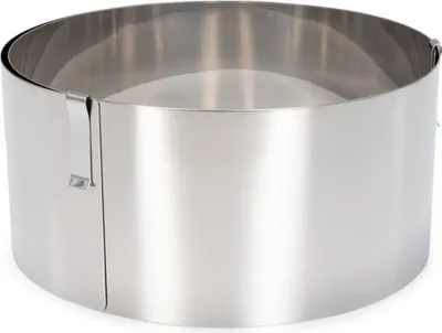 Produktbild von Patisse verstellbarer hoher Tortenring aus Edelstahl 18-30cm P02460