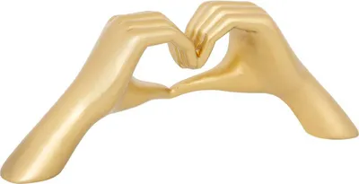 Immagine prodotto di Figurina decorativa a forma di mani a cuore, 31 x 7,5 x 12 cm