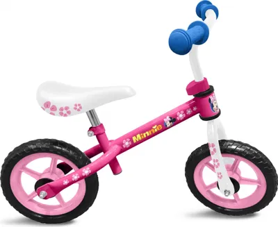 Produktbild von Minnie Mouse Loopfiets met 2 wielen 10 inch girl pink/white
