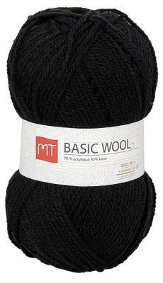 Productafbeelding van Strickgarn MT Basic, wol, zwart