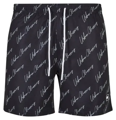 Produktbild von Urban Classics - Badeshorts Logo für Herren TN1405 (S) (Schwarz)