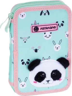 Produktbild von ASTRABAG TEDDY PANDA doppelte Federtasche AC21 Astra 503023025